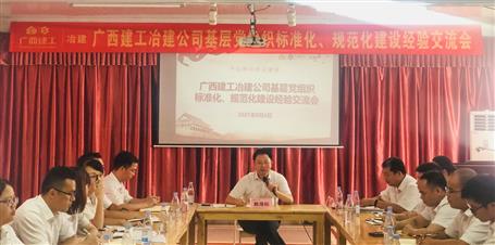 公司黨委召開基層黨組織標準化、規(guī)范化建設(shè)經(jīng)驗交流會